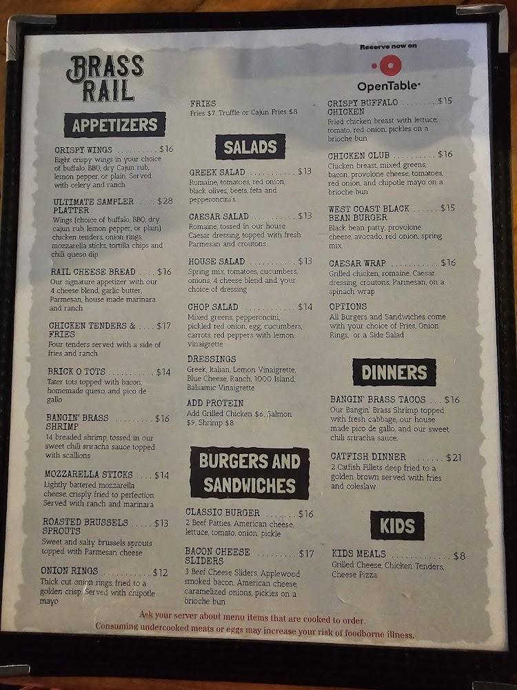 Brass Rail Pizza Bar Menu image 4